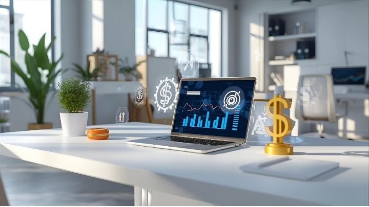 Affiliate marketing concept illustration with digital workspace in 2026