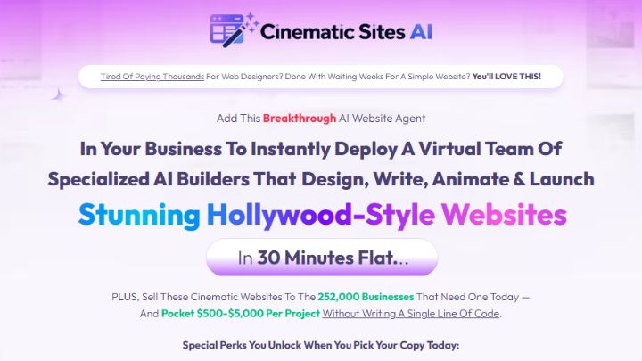 Cinematic Sites AI Review